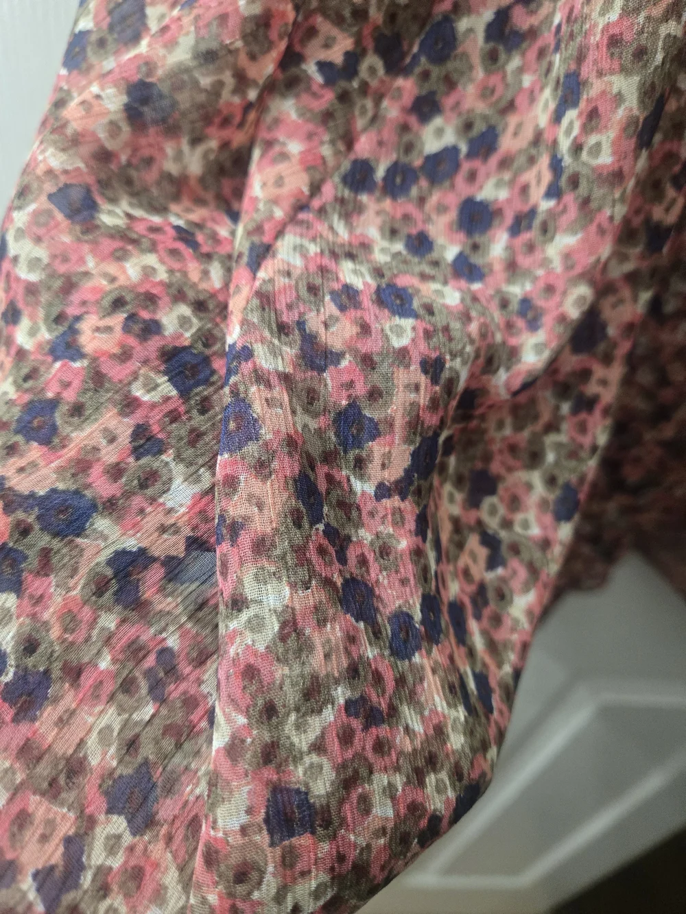 Torrid Pink Floral Gauzy Spaghetti-Strap Camisole - Picture 4 of 4